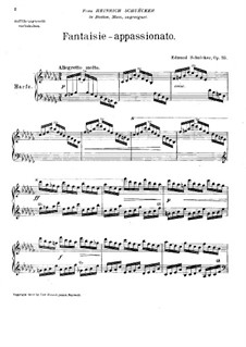 Fantasia Appassionata, Op.35: Fantasia Appassionata by Edmund Schuëcker