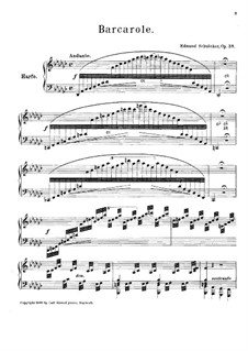 Barcarole, Op.38: Barcarole by Edmund Schuëcker