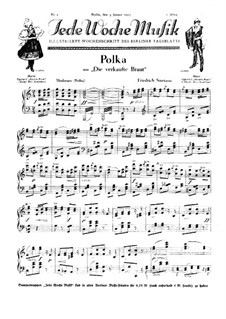 Three Dances: polka, para piano by Bedřich Smetana