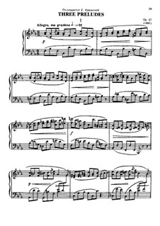 Three Preludes, Op.27: No.1 by Anatoly Lyadov