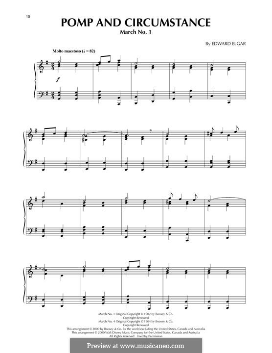 Pomp and Circumstance: Para Piano by Edward Elgar