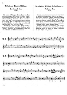 Twenty-Five Progressive Etudes, Op.60: Etudes No.1-6 by Fernando Sor