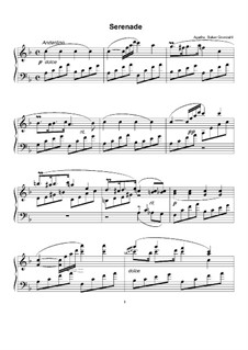 Serenade for Piano: Serenata para piano by Agathe Backer Grøndahl