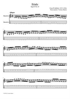 Sixty Studies for Violin, Op.45: estudo No.15 by Franz Wohlfahrt