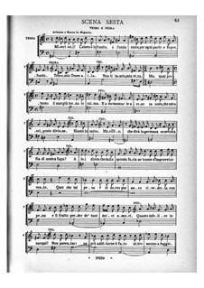 Arianna: Act I, scenes 6-12 – piano-vocal score by Benedetto Marcello