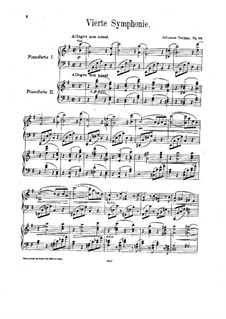 Complete set: Versão para dois pianos de quatro mãos by Johannes Brahms