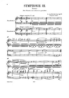 Complete set: Versão para dois pianos de quatro mãos by Ludwig van Beethoven