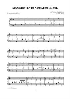 Segundo Tento a Quatro em Sol: Segundo Tento a Quatro em Sol by António Carreira