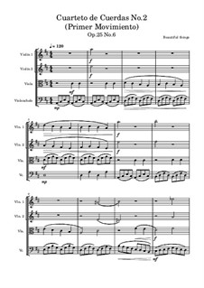 Cuarteto de Cuerdas No.2, Op.25 No.6: Primer Movimiento by Beautiful things Martínez