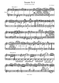 Sonata for Piano No.4 in E Flat Major, K.282: movimento II by Wolfgang Amadeus Mozart