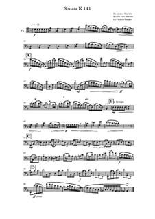 Sonata No.422 in D Minor, K.141 L.422 P.271: Arrangement for bassoon by Domenico Scarlatti