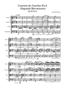 Cuarteto de Cuerdas No.2, Op.25 No.6: Segundo Movimiento by Beautiful things Martínez