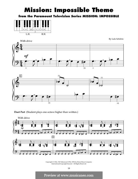 Mission: Impossible Theme: Para Piano by Lalo Schifrin