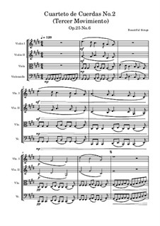 Cuarteto de Cuerdas No.2, Op.25 No.6: Tercer Movimiento by Beautiful things Martínez