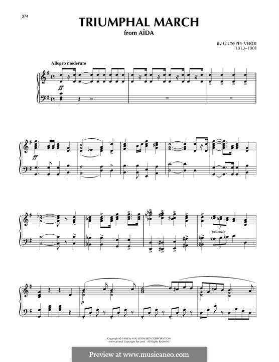 March: Para Piano by Giuseppe Verdi