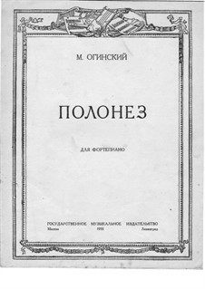 Pożegnanie Ojczyzny (Farewell to the Fatherland): Para Piano by Michal Kleofas Oginski