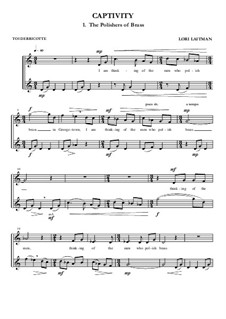 Captivity: For soprano and oboe (priced for 2 copies) by Lori Laitman