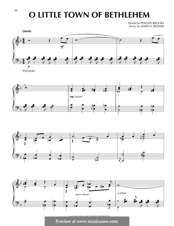 Piano version: Jazz version by Lewis Henry Redner