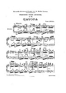 Ancient Suite No.3: gavota by Isaac Albéniz