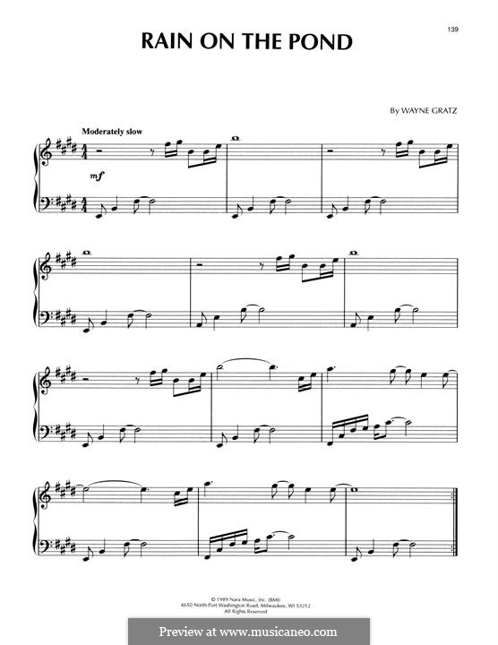 Rain On The Pond: Rain On The Pond by Wayne Gratz