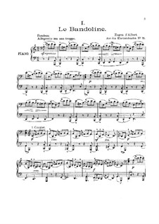 Suite for Piano: Movement I La bandoline by Eugen d'Albert