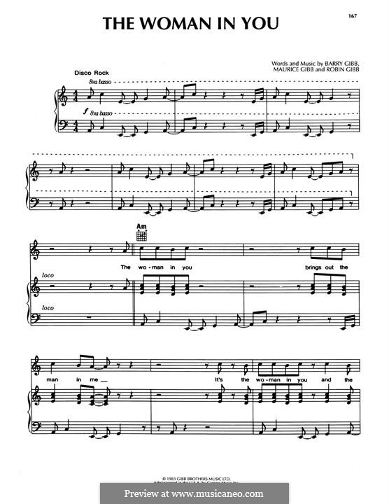 The Woman In You (Bee Gees): The Woman In You (Bee Gees) by Barry Gibb, Maurice Gibb, Robin Gibb