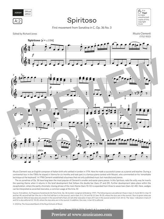 Sonatina No.3: movimento I by Muzio Clementi
