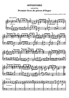 Pieces for Organ. Book I. Offertory: Pieces for Organ. Book I. Offertory by Jean-François Dandrieu