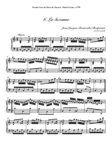 Pieces for Harpsichord, Op.1: No.6 La Suzanne by Jean-Jacques Beauvarlet-Charpentier