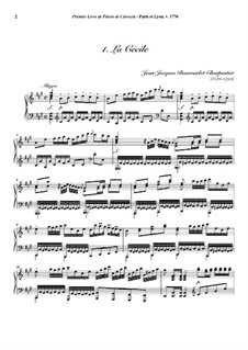 Pieces for Harpsichord, Op.1: No.1 La Cécile by Jean-Jacques Beauvarlet-Charpentier