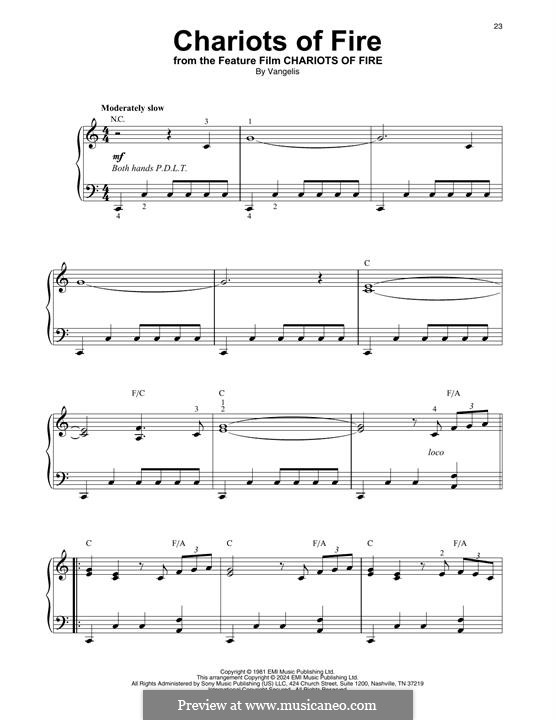 Chariots of Fire: For harp by Vangelis