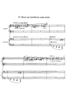 Six épigraphes antiques, L.131: No.2 Pour un tombeau sans nom by Claude Debussy