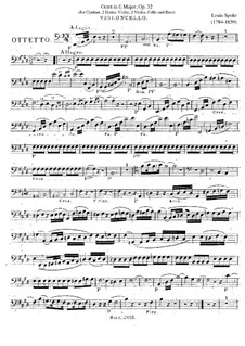 Octet in E Major, Op.32: parte violoncelo by Louis Spohr