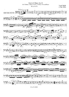 Octet in E Major, Op.32: Parte contrabaixo by Louis Spohr