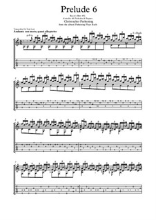 Prelude and Fugue No.6 in D Minor, BWV 851: Prelude, for guitar by Johann Sebastian Bach