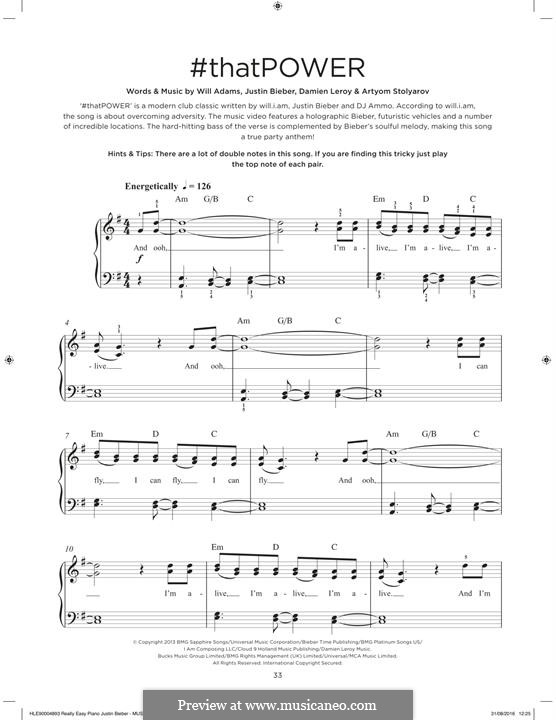#thatPOWER (feat. Justin Bieber): Para Piano by Damien Leroy, will.i.am, Artyom Stolyarov