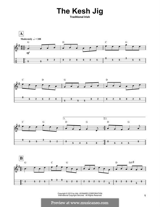 The Kesh Jig: For mandolin by folklore