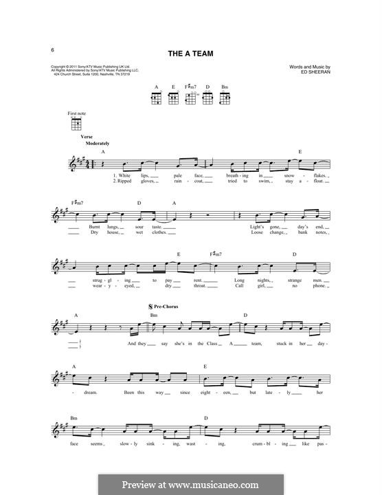 The a Team: For mandolin by Ed Sheeran