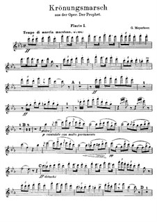Le prophète (The Prophet): Coronation March – Flutes Parts by Giacomo Meyerbeer