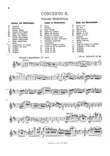 Violin Concerto No.2, Op.32: Parte de solo by Charles Auguste de Beriot