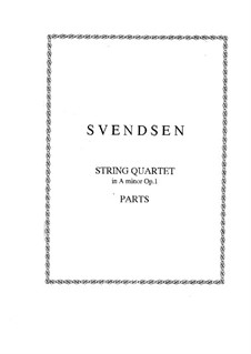 String Quartet in A Minor, Op.1: Partes by Johan Svendsen