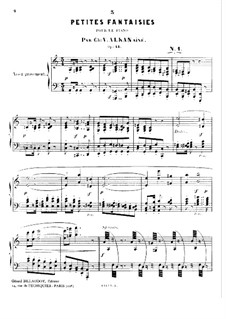 Trois petites fantaisies (Three Little Fantasias), Op.41: Para Piano by Charles-Valentin Alkan