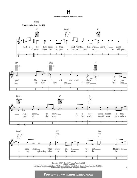 If (Bread): For mandolin by David Gates