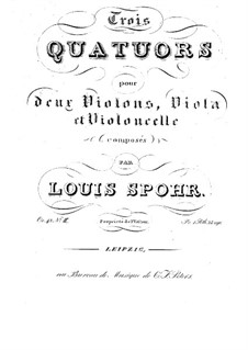 Three String Quartets, Op.45: Quarteto No 3 by Louis Spohr