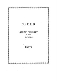 Three String Quartets, Op.74: quarteto No 2 by Louis Spohr