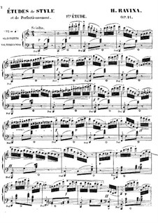 Etudes de Style et de Perfectionnement, Op.14: Nos.1-7 by Jean-Henri Ravina