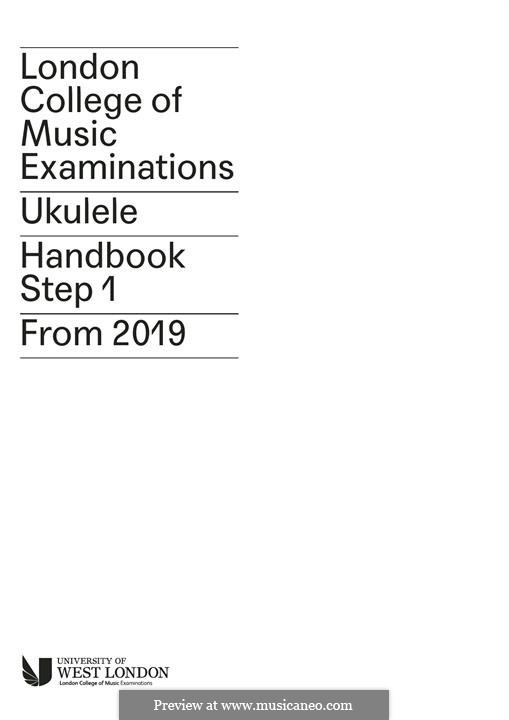 LCME Ukulele Handbook Step 1: LCME Ukulele Handbook Step 1 by Unknown (works before 1850)