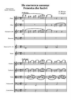 Fenesta che lucivi: partituras completas, partes by Vincenzo de Meglio