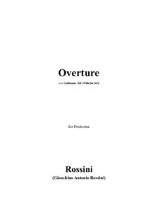 Overture: partituras completas, partes by Gioacchino Rossini