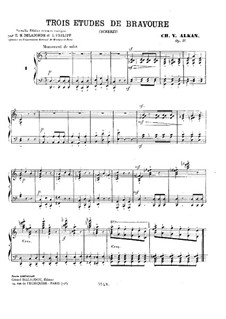 Trois études di bravoure (Scherzi), Op.16: Estudo No.1 by Charles-Valentin Alkan